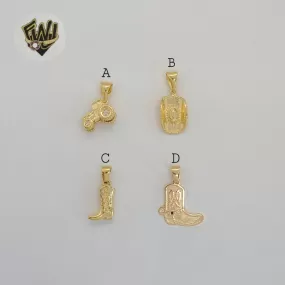 (1-2111) Gold Laminate - Cowboy Pendants - BGF