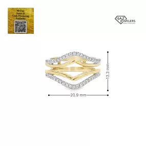 14K Gold 0.33 CTW Diamond Ladies Enhancer Band