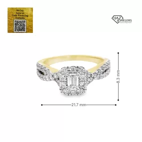 14K Gold 0.99 CTW Diamond Ladies Ring