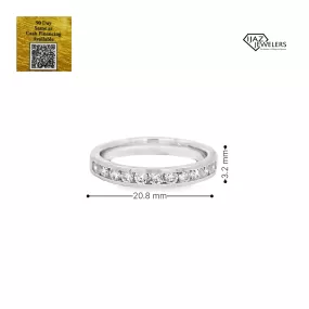 14K White Gold 0.40 CTW Diamond Band