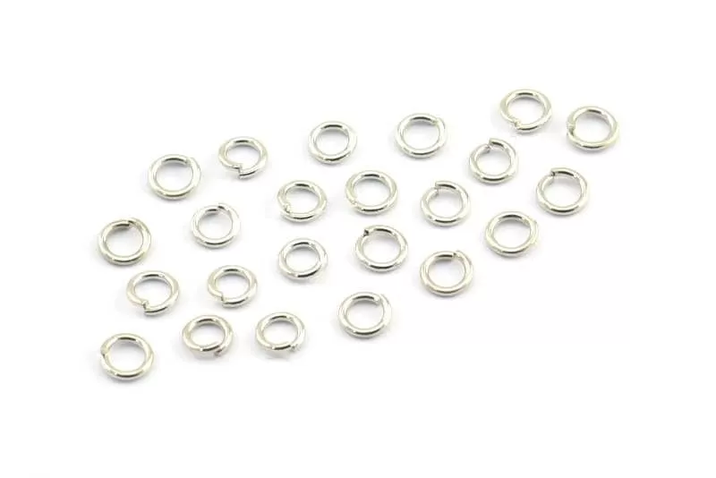 3.5 mm Jump Ring, 250 Silver Tone Round Jump Rings (3.5x0.6mm) BS 2173