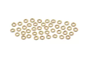 3mm Jump Rings - 500 Raw Brass Jump Rings (3x0.60mm) A0395