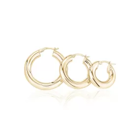 5mm Gold  Hoops Earrings