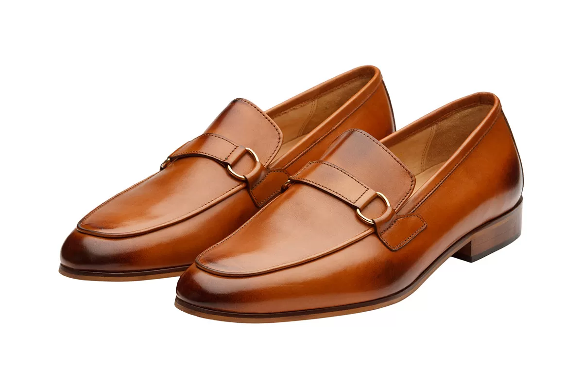 Apron Loafer With Trims -Tan