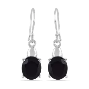 Black Onyx Earring, Sterling Silver Earring, Dangel Earring, Drop Earring, Black Onyx Gemstone Earring Gift For Women's