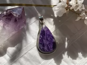 Charoite Brea Pendant - Teardrop