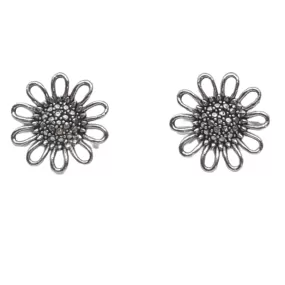 Daisy stud earrings Silver