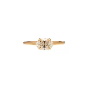 Gillian Conroy 14k Oval Brilliant Diamond Ring-1.01ctw