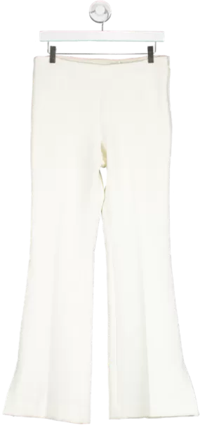 H&M White Slim Fit Trousers UK 10