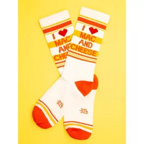 I Love Mac n Cheese Unisex Gym Crew Socks