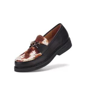 Loafer Rise Black/Brown Cow