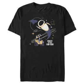 Mad Engine Disney Pixar Wall E Retro Space Funtier Men's T-Shirt