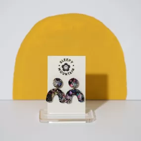 Mini Kaleidoscope Arch Dangle Earrings