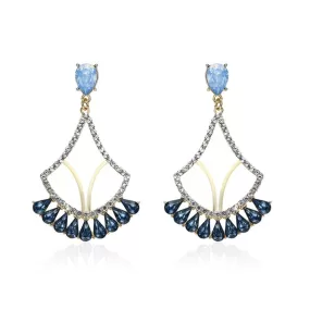 New Korean Style Luxury Rhinestone Drop Beautiful Earrings Party Jewelry