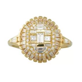 ORDER ONLY: 18K Gold Multi-Shape Diamond Lions Mane Ring