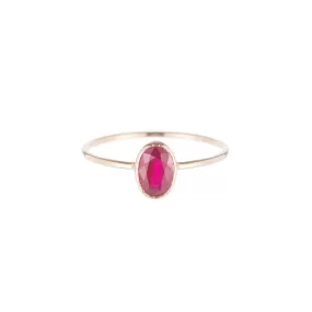 Oval Ruby Wisp Ring