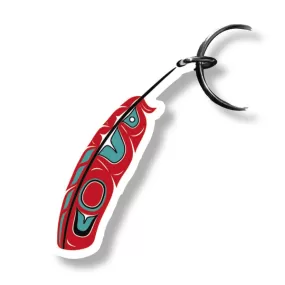 Red Feather - Formline Key Ring