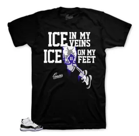 Retro 11 Concord Ice In Veins Shirt