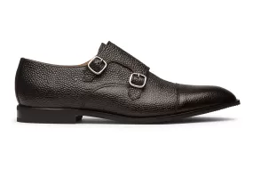 Toecap with Double Strap Monk /B